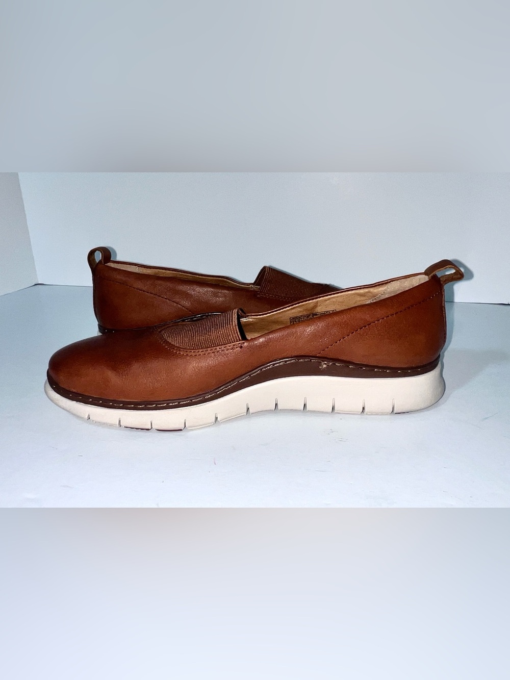 Vionic Fresh Linden Brown Leather Slip On Walking Loafers Comfort Shoes Size 9 - Picture 8 of 15